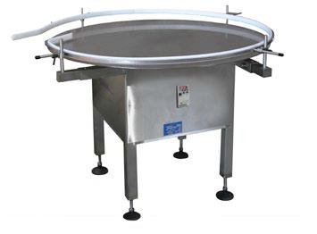 Industrial Motorized Turntable, Large Stainless Steel